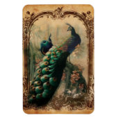 viktorianischer, Vintager Pfau Magnet (Vertikal)