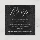 Viktorianischer Vintager QR-Code Begleitkarte (Vorderseite)