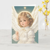 Viktorianischer Vintager Retro-Weihnachtsfeiertag Karte (Gelbe Blume)