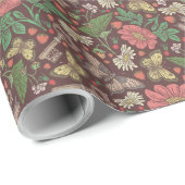 Viktorianischer Vintager Schmetterling Geschenkpapier (Rolleneckpunkt)