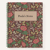 Viktorianischer Vintager Schmetterling Notizblock (Vorderseite)