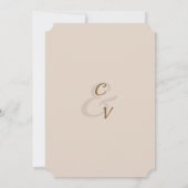 Viktorianischer Vintager Trauzeuge Einladung (Rückseite)