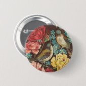 Viktorianischer Vogelknopf Button (Vorne & Hinten)