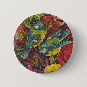 Viktorianischer Vogelknopf Button
