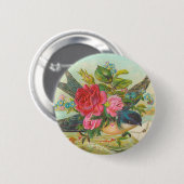 Viktorianischer Vogelknopf Button (Vorne & Hinten)