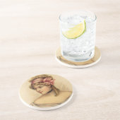 Viktorianischer weiblicher Untersetzer (Seite)