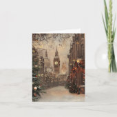 Viktorianischer Weihnachts-Klassiker im Londoner W Karte (Vorderseite)