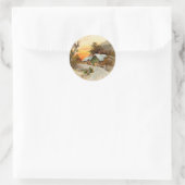 Viktorianischer Weihnachtsaufkleber Runder Aufkleber (Tasche)