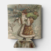 Viktorianischer Weihnachtsbaum Dosenkühler (Rückseite)