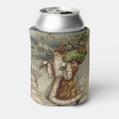 Viktorianischer Weihnachtsbaum Dosenkühler (Kanne Rückseite)