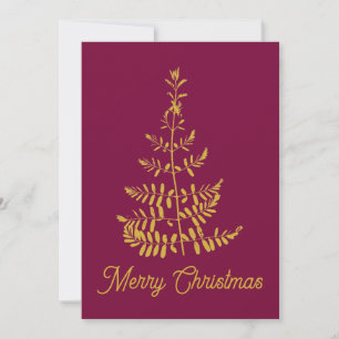 Viktorianischer Weihnachtsbaum Feiertagskarte