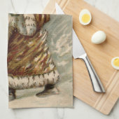 Viktorianischer Weihnachtsbaum Geschirrtuch (Viertel Falte)