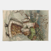 Viktorianischer Weihnachtsbaum Geschirrtuch (Horizontal)