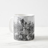 Viktorianischer Weihnachtsbaum-Star Kaffeetasse (Vorderseite Links)