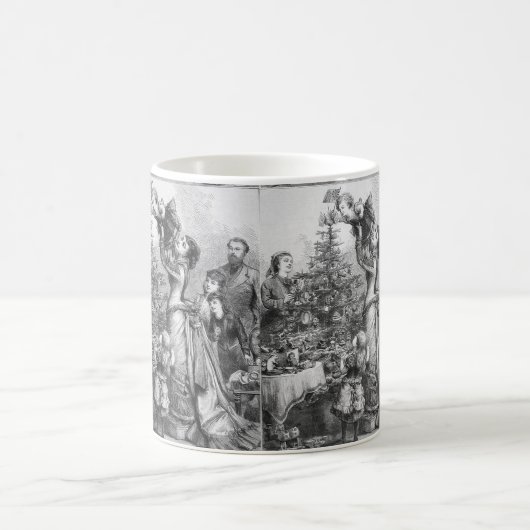 Viktorianischer Weihnachtsbaum-Star Kaffeetasse (Mittel)