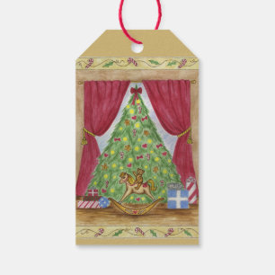 Viktorianischer Weihnachtsbaum Teddy Bären Geschen Geschenkanhänger