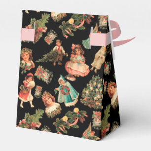 Viktorianischer Weihnachtsbevorzugungs-Kasten Geschenkschachtel