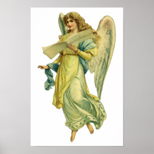 Viktorianischer Weihnachtsengel, Gloria in Excelsi Poster
