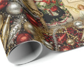 Viktorianischer Weihnachtsfeiertag Geschenkpapier (Rolleneckpunkt)