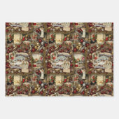 Viktorianischer Weihnachtsfeiertag Geschenkpapier Set (Vorderseite 3)