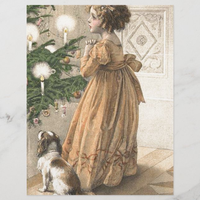 Viktorianischer Weihnachtsfeiertag Vintag (Vorderseite)