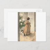 Viktorianischer Weihnachtsfeiertag Vintag Feiertagspostkarte (Vorne/Hinten)