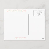 Viktorianischer Weihnachtsgel Feiertagspostkarte (Rückseite)