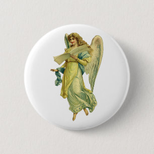 Viktorianischer Weihnachtsgel, Gloria in Excelsis  Button