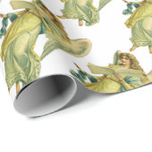 Viktorianischer Weihnachtsgel, Gloria in Excelsis  Geschenkpapier (Rolleneckpunkt)