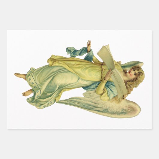 Viktorianischer Weihnachtsgel, Gloria in Excelsis  Geschenkpapier Set (Vorderseite 2)