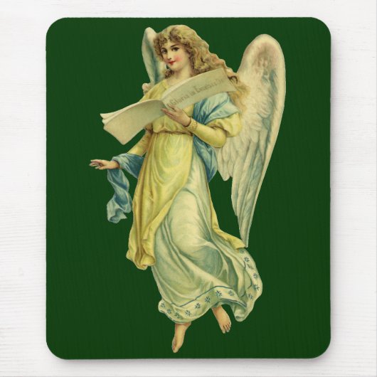 Viktorianischer Weihnachtsgel, Gloria in Excelsis  Mousepad (Vorne)