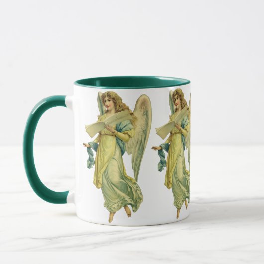 Viktorianischer Weihnachtsgel, Gloria in Excelsis  Tasse (Links)