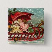 Viktorianischer Weihnachtsknopf Button (Vorderseite)