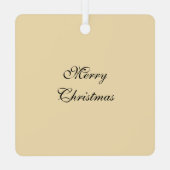 Viktorianischer Weihnachtskost Ornament Aus Metall (Rückseite)