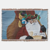 Viktorianischer Weihnachtsmann Decke (Vorderseite)