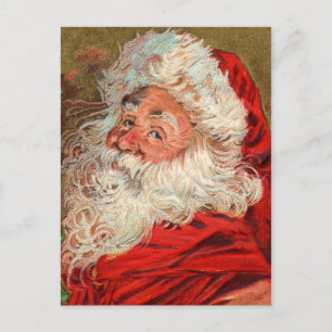 Viktorianischer Weihnachtsmann Feiertagspostkarte