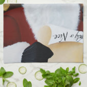 Viktorianischer Weihnachtsmann Geschirrtuch (Gefaltet)