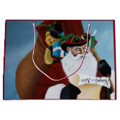 Viktorianischer Weihnachtsmann Große Geschenktüte (Vorderseite)