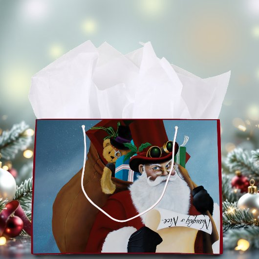 Viktorianischer Weihnachtsmann Große Geschenktüte