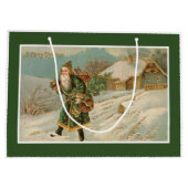 Viktorianischer Weihnachtsmann Große Geschenktüte (Rückseite)