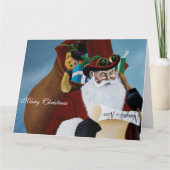 Viktorianischer Weihnachtsmann Karte (Vorderseite)
