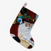 Viktorianischer Weihnachtsmann Kleiner Weihnachtsstrumpf (Vorderansicht (hängend))