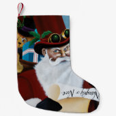 Viktorianischer Weihnachtsmann Kleiner Weihnachtsstrumpf (Vorderseite)