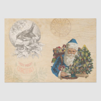 Viktorianischer Weihnachtsmann mit Geschenken - We Seidenpapier
