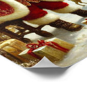 Viktorianischer Weihnachtsmann Poster (Ecke)