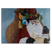 Viktorianischer Weihnachtsmann Schneidebrett (Vorderseite)