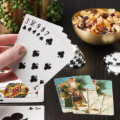 Viktorianischer Weihnachtsmann Spielkarten (In Situ)