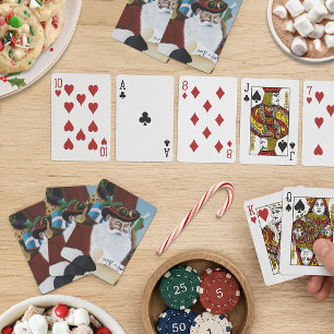 Viktorianischer Weihnachtsmann Spielkarten