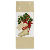 Viktorianischer Weihnachtsmann Strumpf Weinbeutel Geschenktüte Für Weinflaschen (Rückseite)