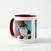 Viktorianischer Weihnachtsmann Tasse (Vorderseite Links)